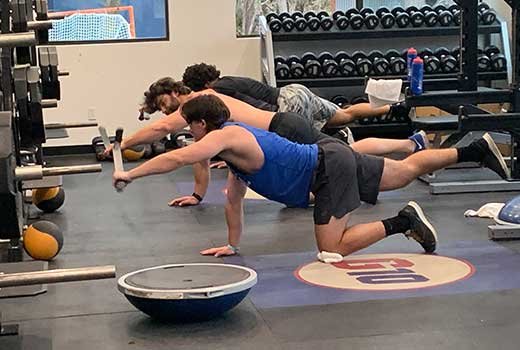 Jackson Coker in training